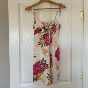 Billabong Dress Small Sweet Pie Hawaiian Tropical Mini Dress In Cool Whip